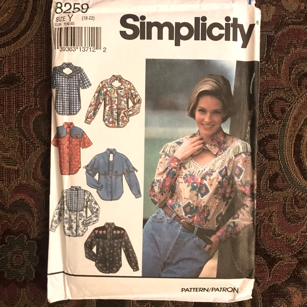Simplicity Sewing Pattern - Western Shirt